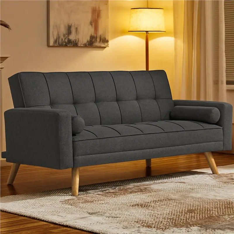 3-Seater Fabric Upholstered Sofa Bed