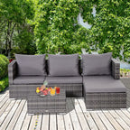 Outsunny 3PC Garden Furniture Storage Sofa Set