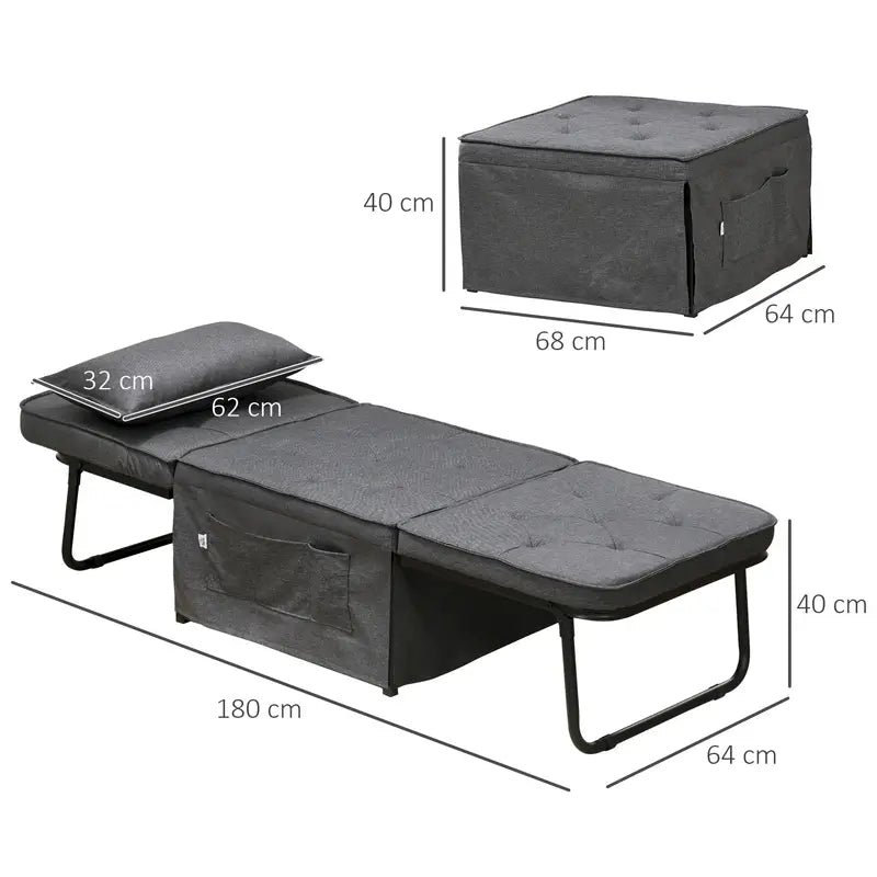 4-in-1 Convertible Sleeper Chair