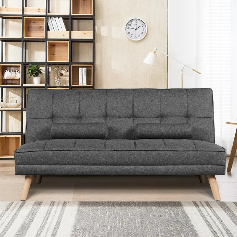 3-Seater Fabric Upholstered Sofa Bed