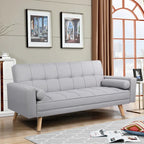 3-Seater Fabric Upholstered Sofa Bed